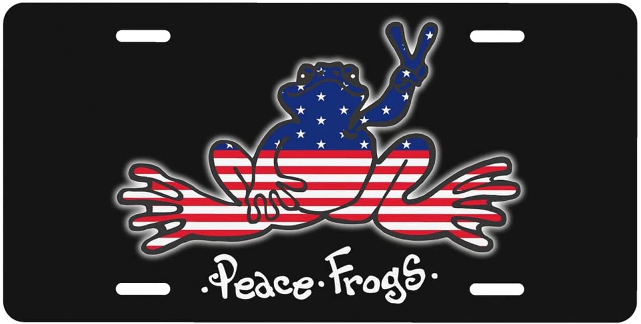 Detail Peace Frog License Plate Nomer 60