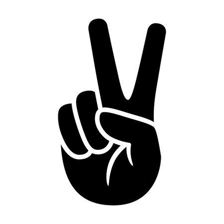 Peace Sign Hand Clipart - KibrisPDR