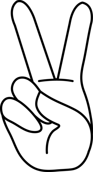 Detail Peace Sign Hand Clipart Nomer 5