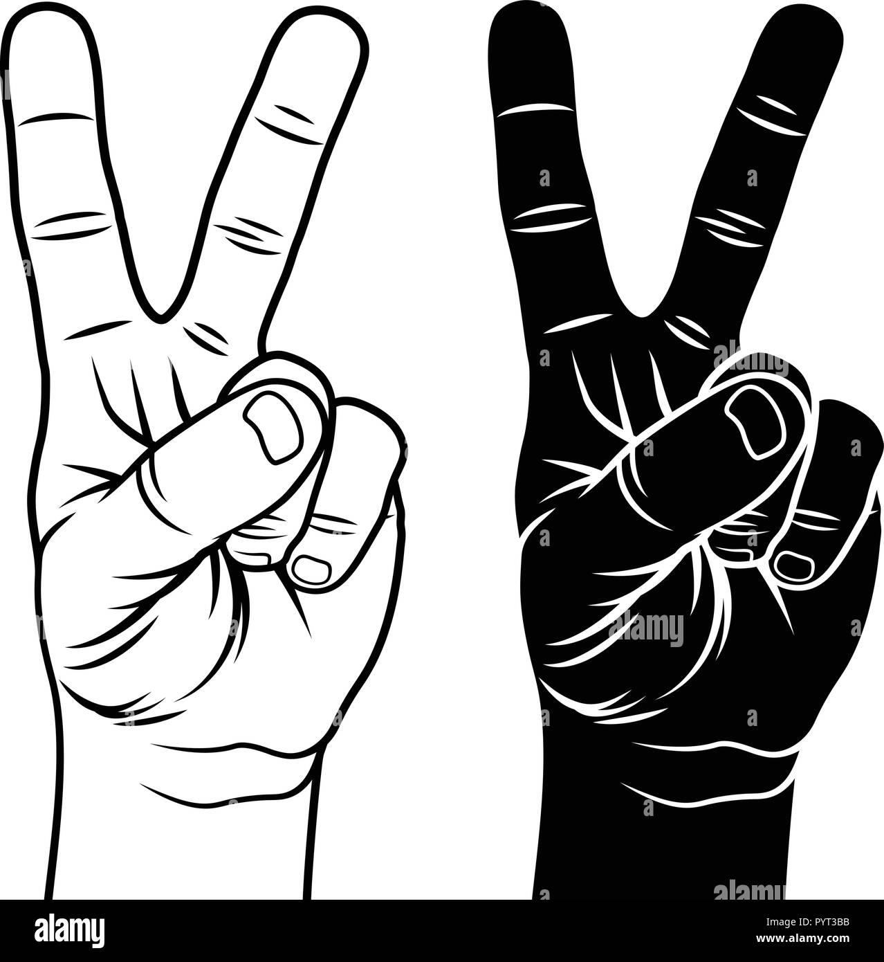 Detail Peace Sign Hand Clipart Nomer 50