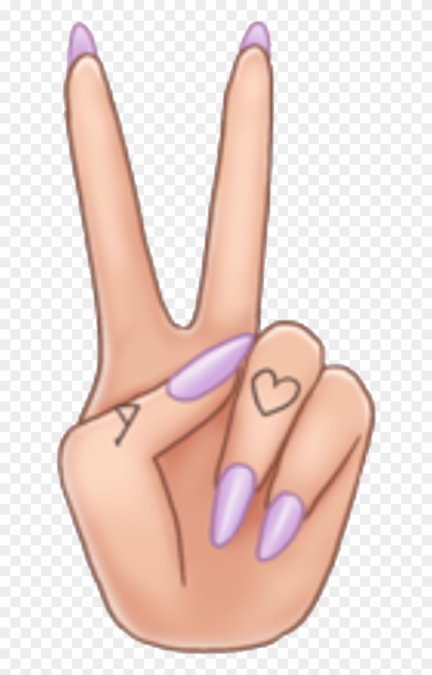 Detail Peace Sign Hands Drawing Nomer 39