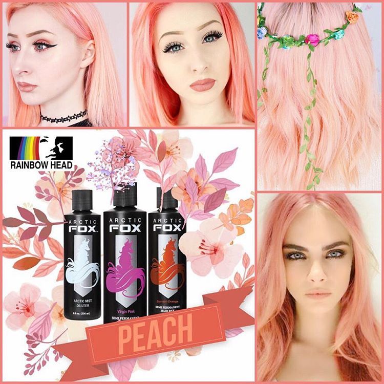 Peach Hair Color Arctic Fox - KibrisPDR