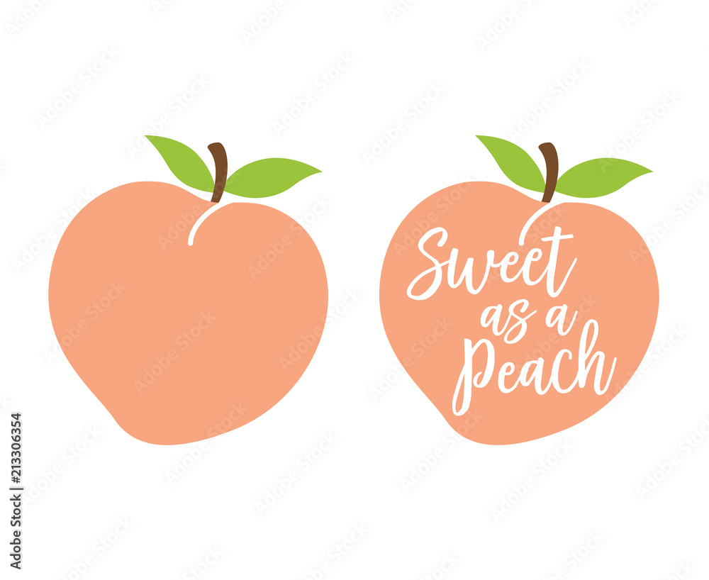 Detail Peach Vector Image Nomer 14