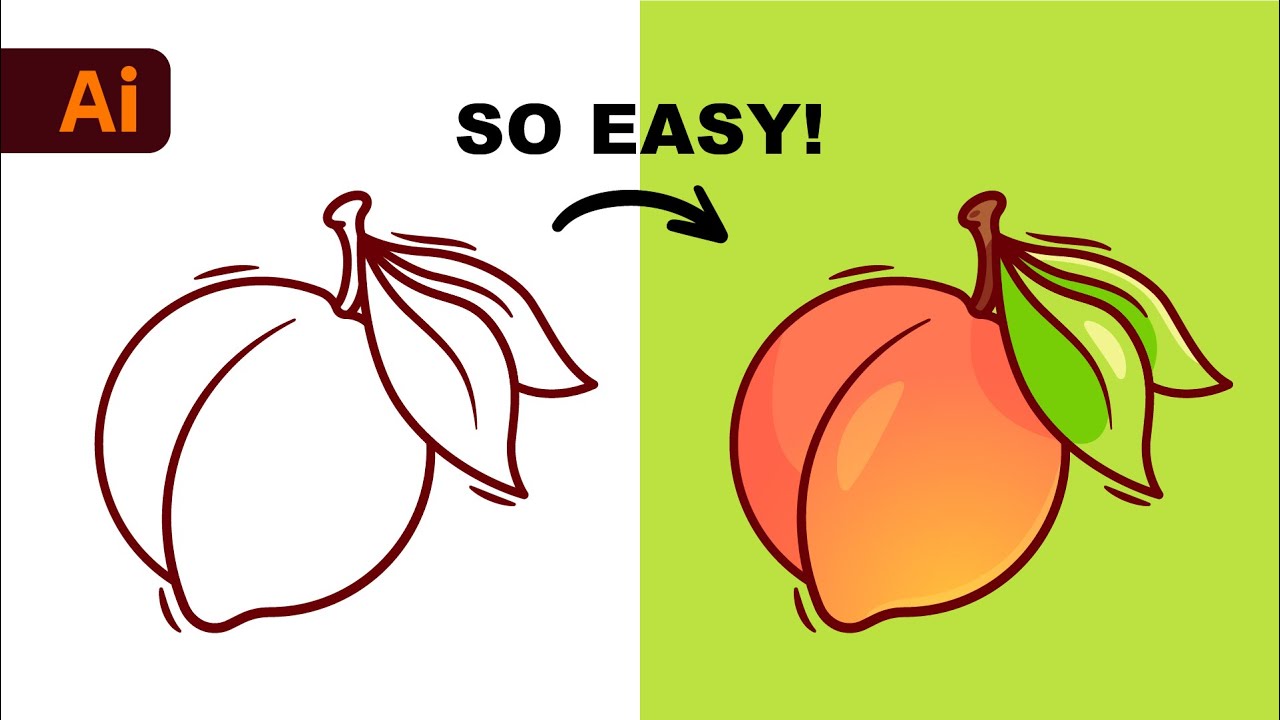 Detail Peach Vector Image Nomer 16