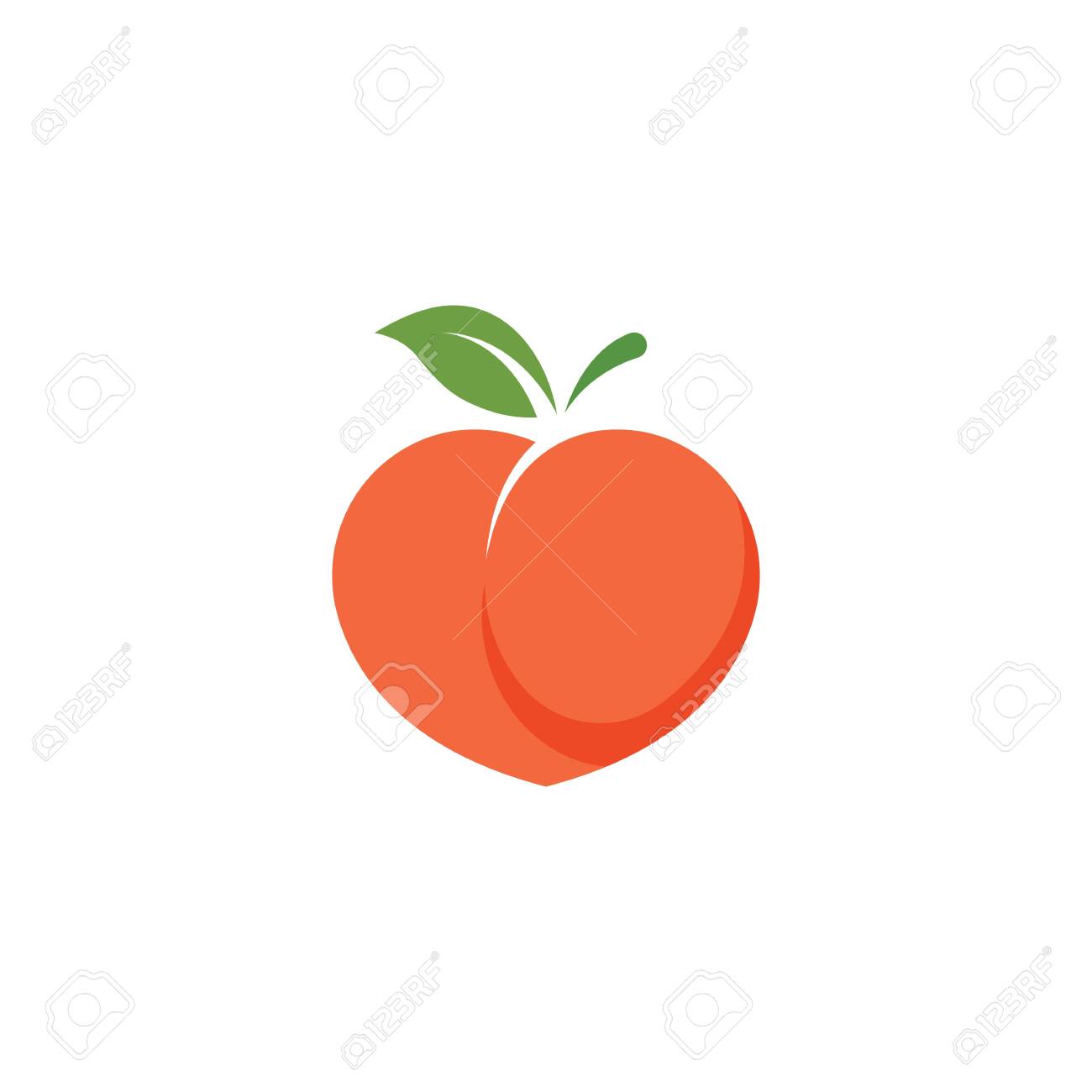 Detail Peach Vector Image Nomer 21