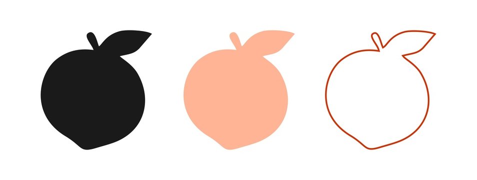 Detail Peach Vector Image Nomer 33