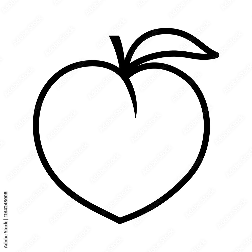 Detail Peach Vector Image Nomer 55