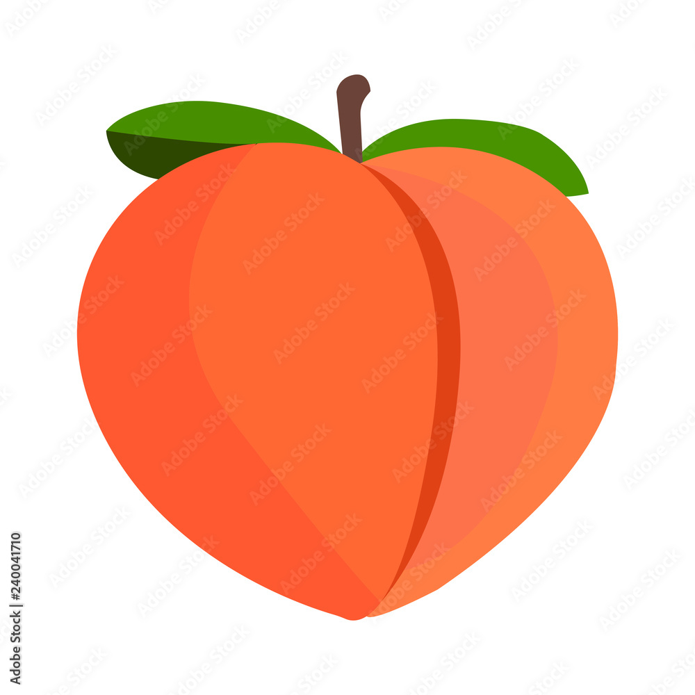 Detail Peach Vector Image Nomer 7