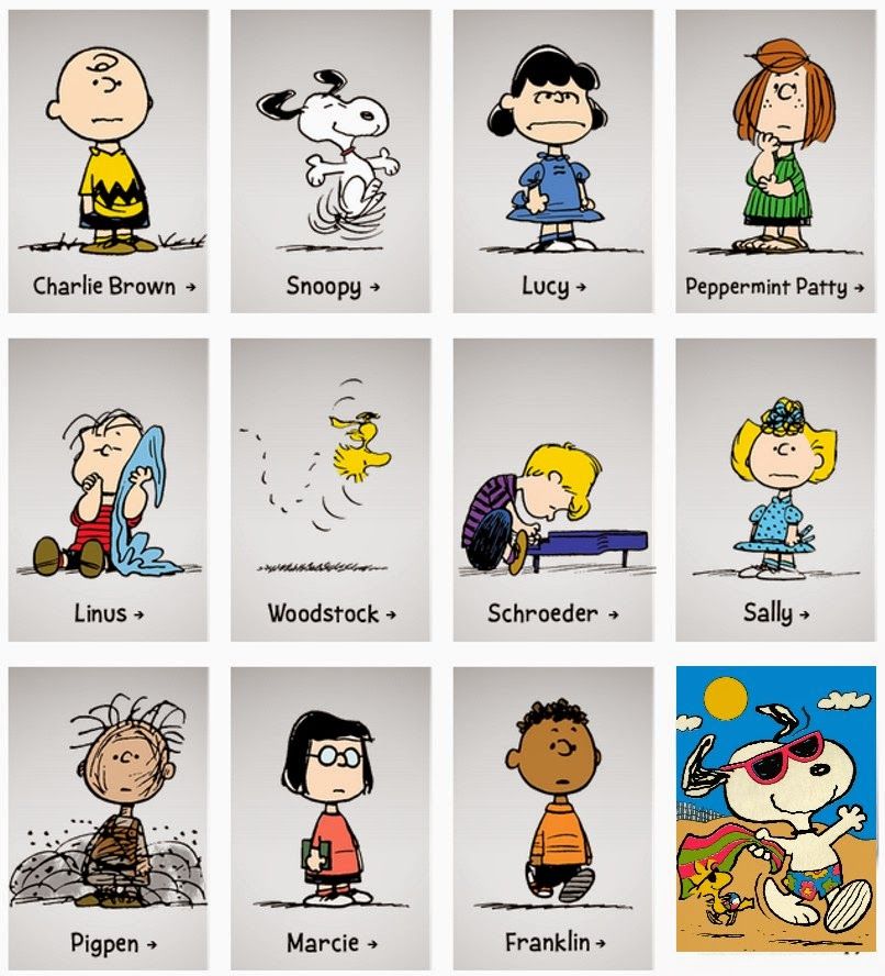 Peanuts Characters Names - KibrisPDR