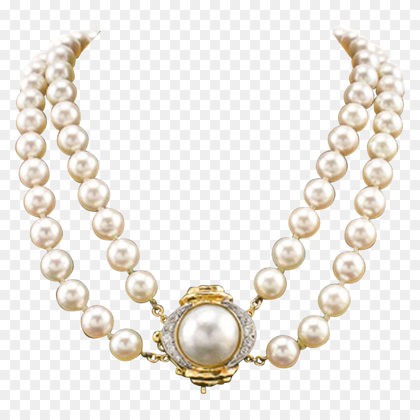 Detail Pearl Necklace Png Transparent Nomer 11