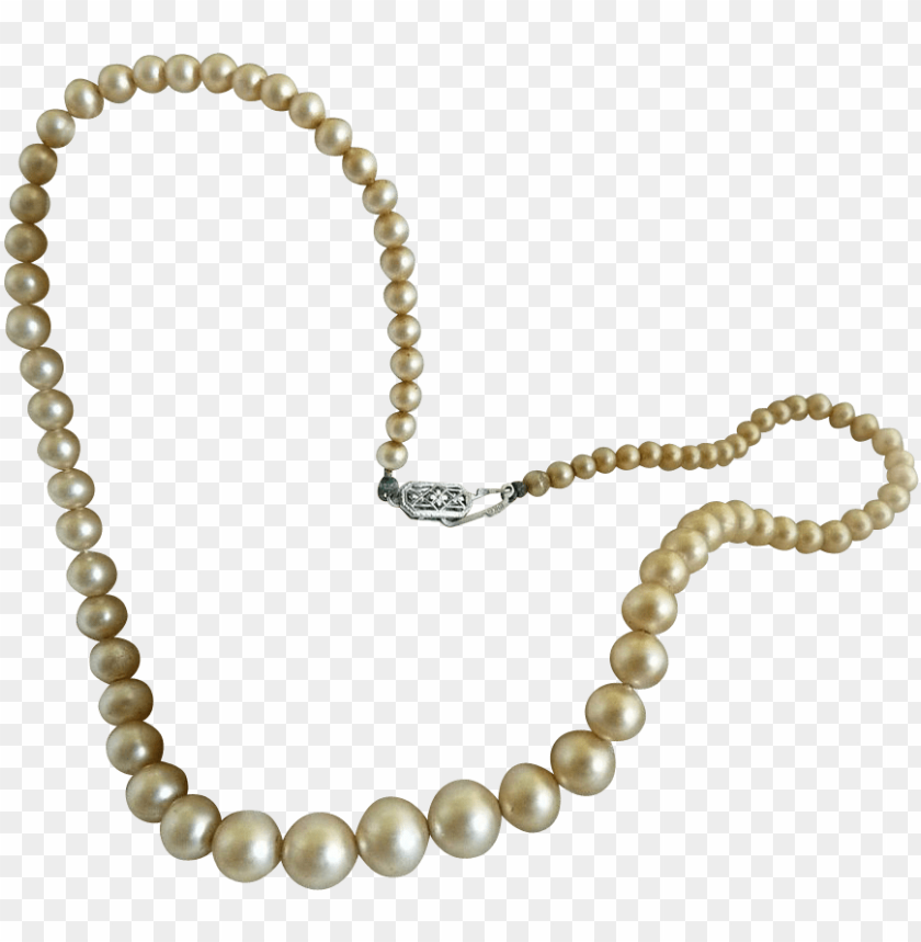 Detail Pearl Necklace Png Transparent Nomer 19