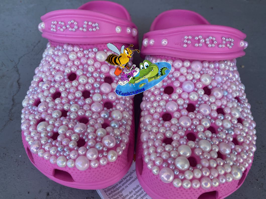 Detail Pearls For Crocs Nomer 38