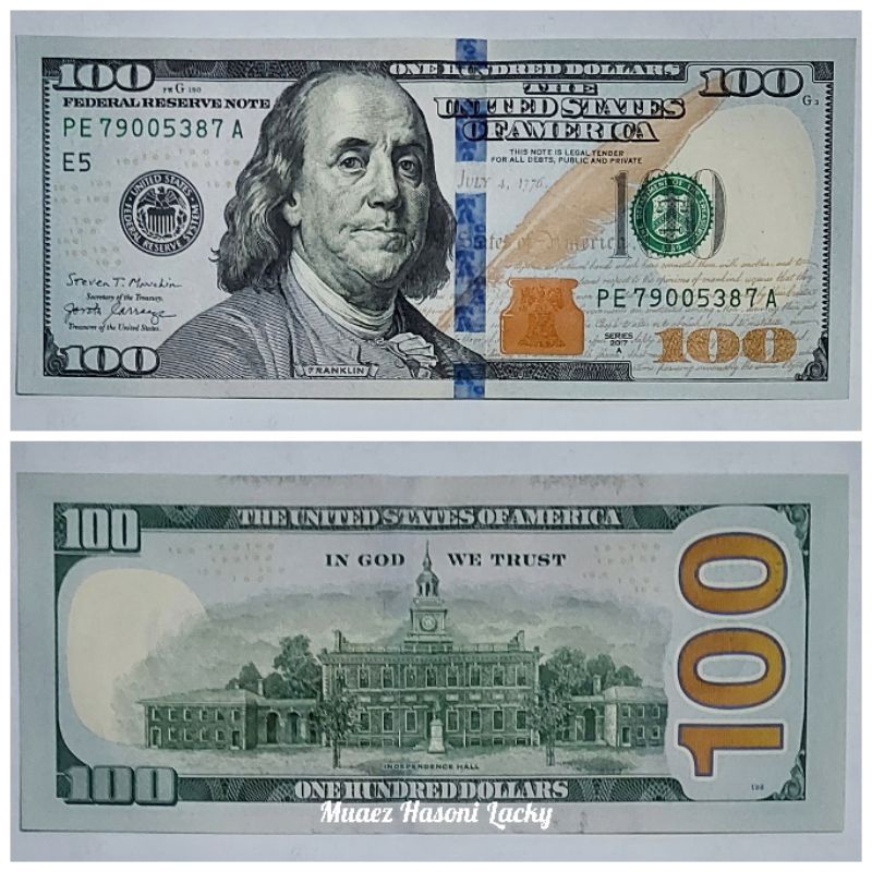 Detail Pecahan Dolar Amerika Nomer 10