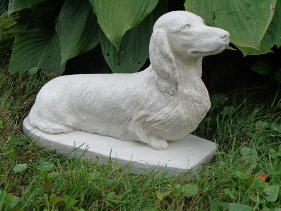 Detail Long Haired Dachshund Statue Nomer 50