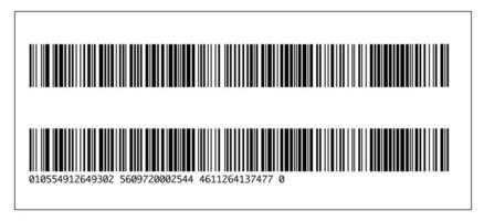Detail Long Skinny Barcode Nomer 19