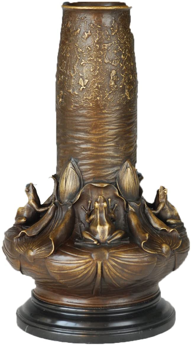 Detail Lotus Frog Vase Nomer 5