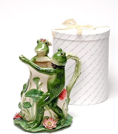 Detail Lotus Frog Vase Nomer 7