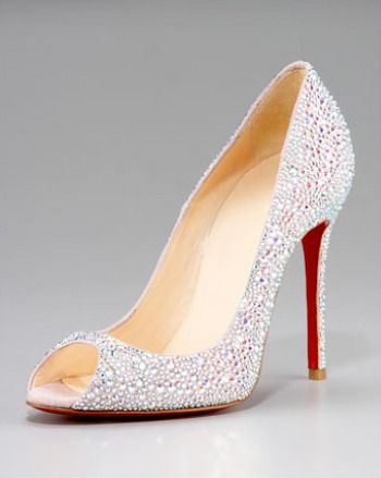 Detail Louboutin Wedding Shoes Cinderella Nomer 18