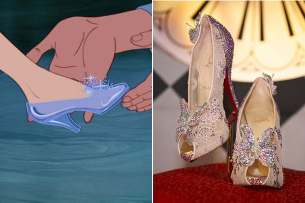 Detail Louboutin Wedding Shoes Cinderella Nomer 3