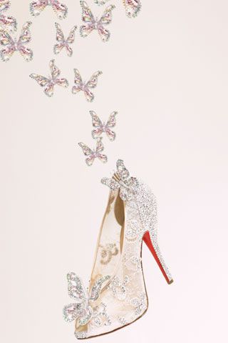 Detail Louboutin Wedding Shoes Cinderella Nomer 4