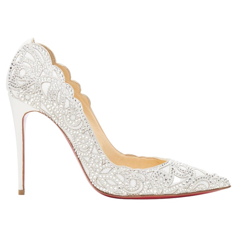 Detail Louboutin Wedding Shoes Cinderella Nomer 38