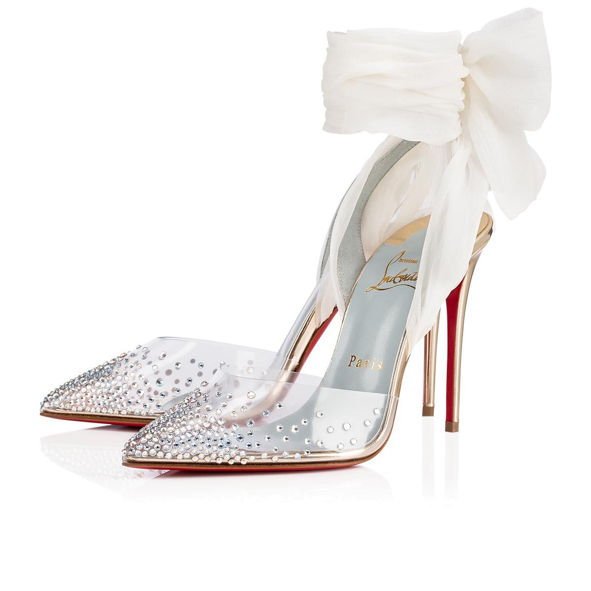 Detail Louboutin Wedding Shoes Cinderella Nomer 45