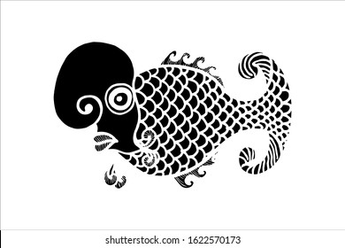 Detail Louhan Vector Nomer 15