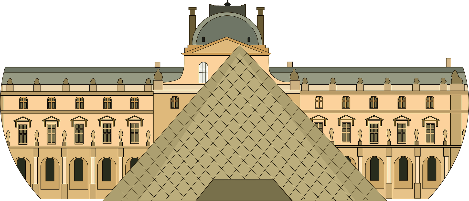 Detail Louvre Clipart Nomer 7