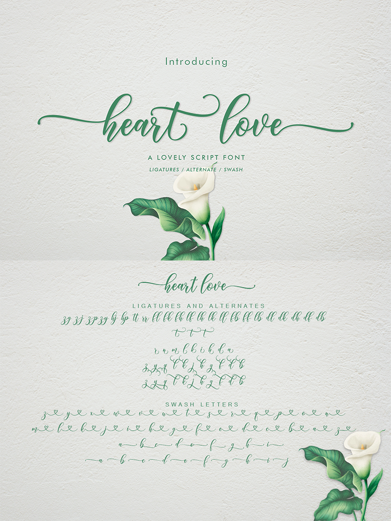 Detail Love Heart Font Nomer 13