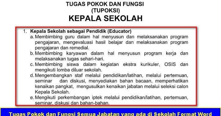 Detail Pekerjaan Yang Ada Di Sekolah Nomer 10