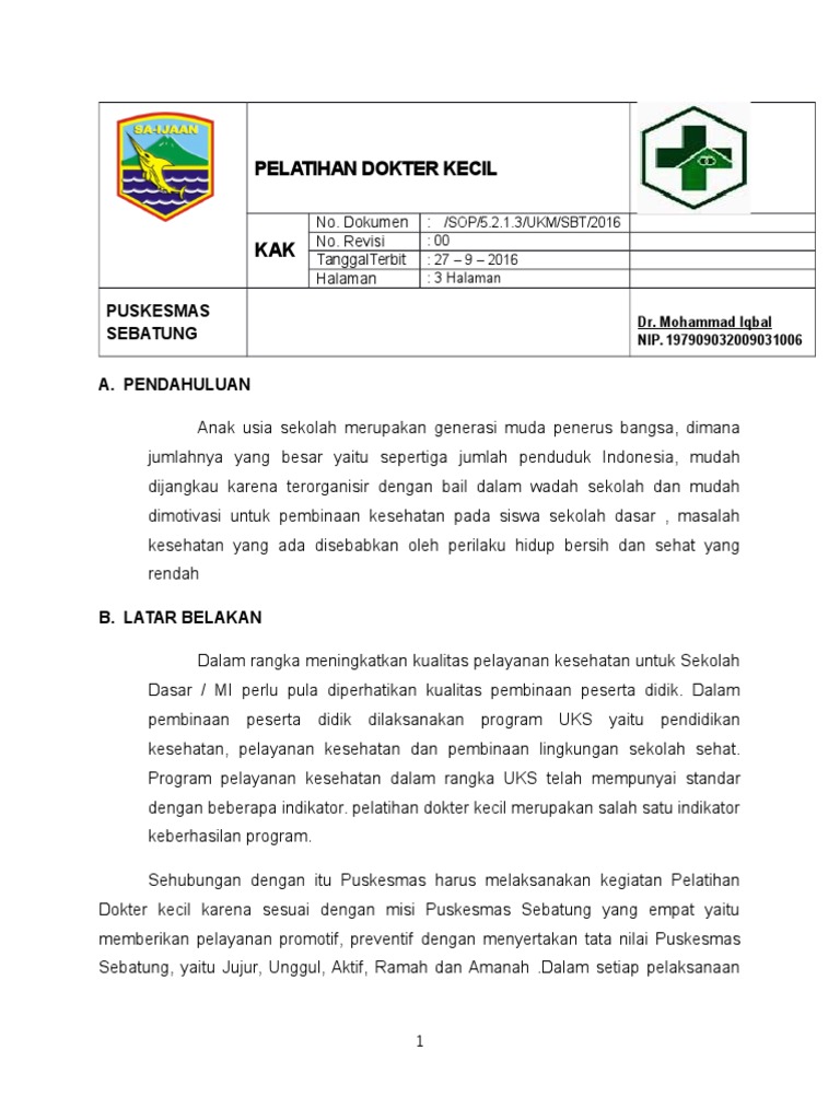 Detail Pelatihan Dokter Kecil Ppt Nomer 21