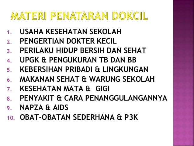 Detail Pelatihan Dokter Kecil Ppt Nomer 22