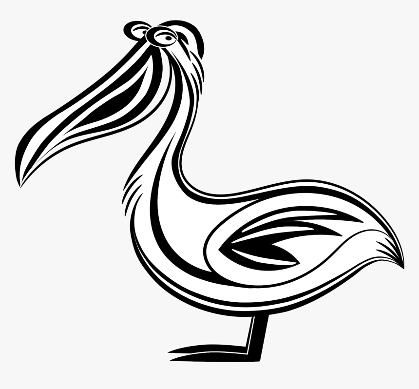 Detail Pelican Clipart Black And White Nomer 55