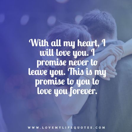 Detail Love Promise Quotes Nomer 13