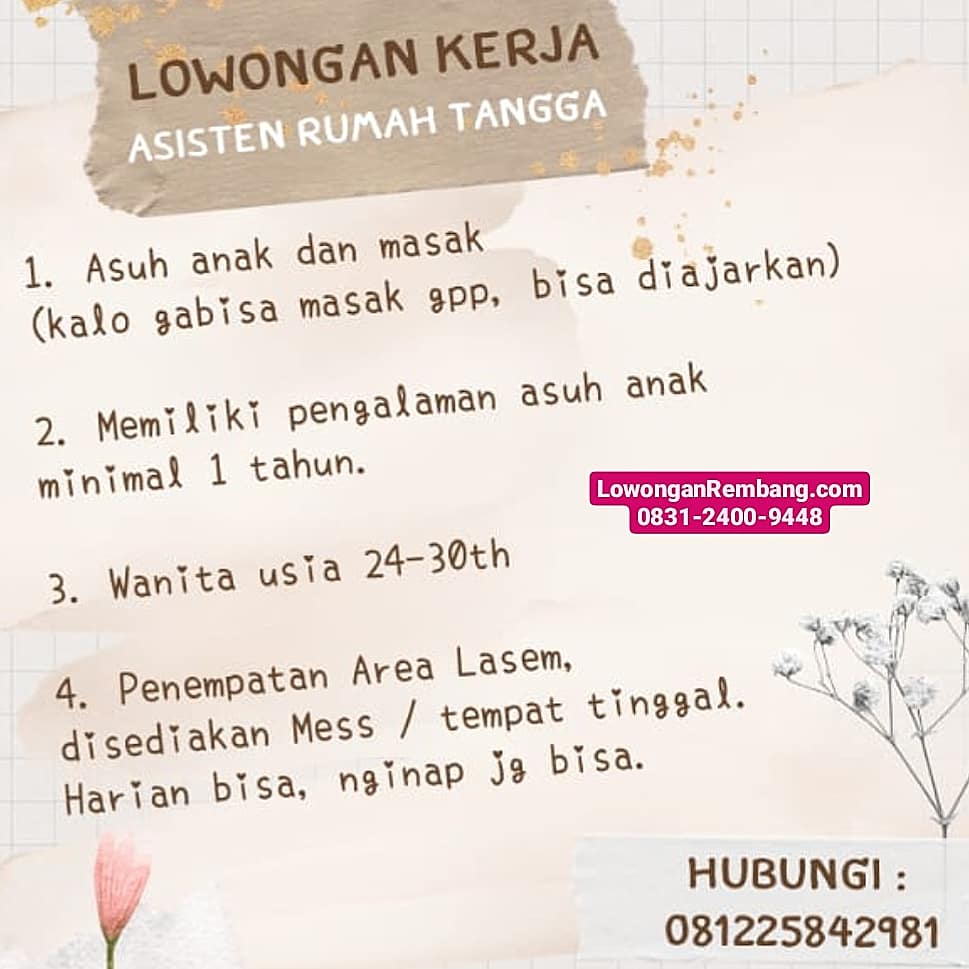 Detail Lowongan Asisten Rumah Tangga Nomer 40