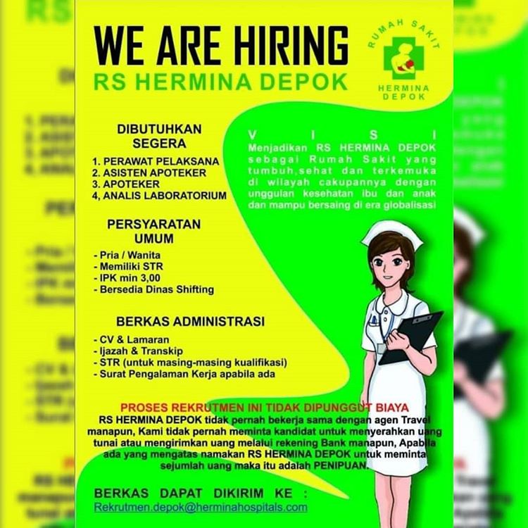 Detail Lowongan Kerja Administrasi Rumah Sakit Hermina Nomer 6