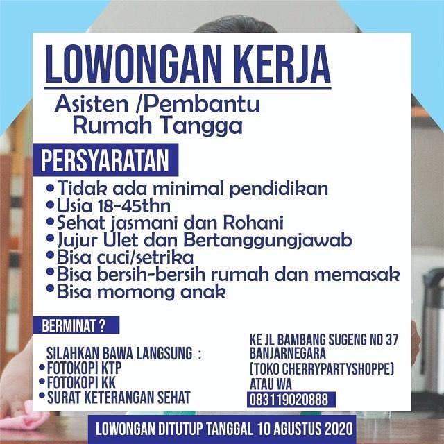 Detail Lowongan Kerja Asisten Rumah Tangga Jogja Nomer 14