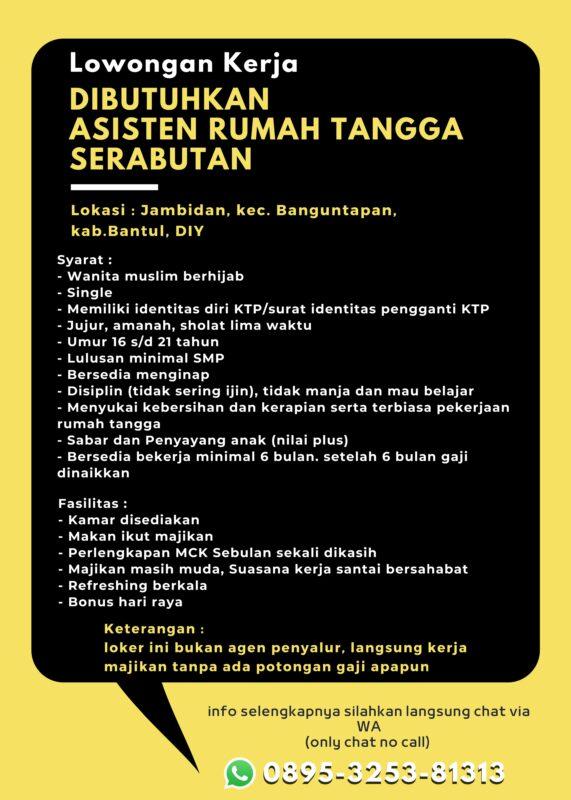 Detail Lowongan Kerja Asisten Rumah Tangga Jogja Nomer 19