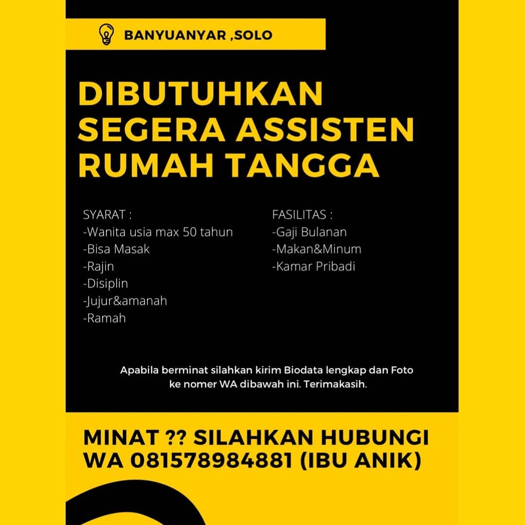 Detail Lowongan Kerja Buat Ibu Rumah Tangga 2019 Nomer 10