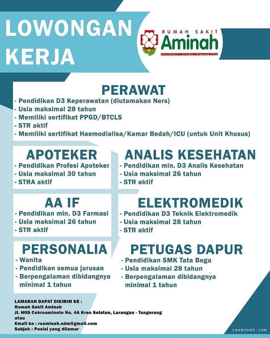 Detail Lowongan Kerja Di Rumah Sakit Nomer 7