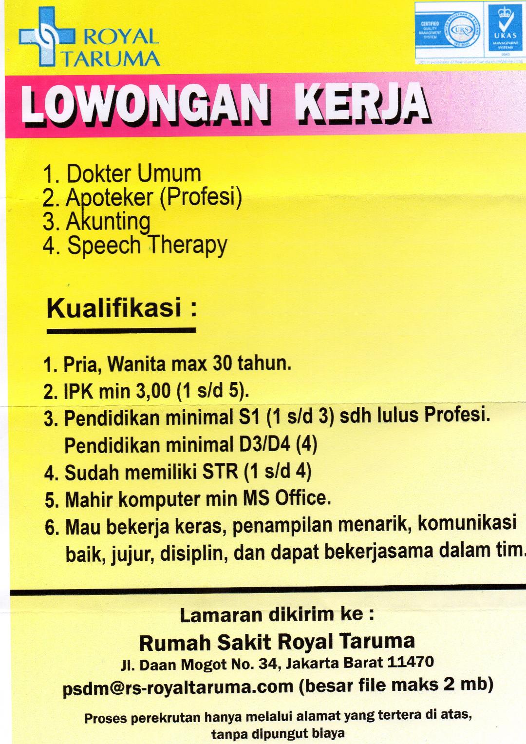 Detail Lowongan Kerja Di Rumah Sakit Nomer 15