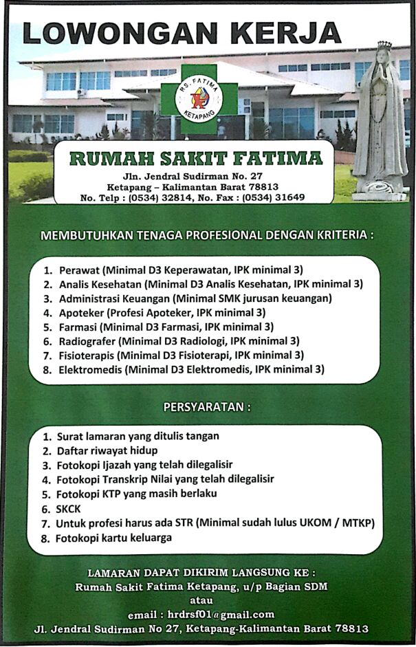 Detail Lowongan Kerja Di Rumah Sakit Nomer 4