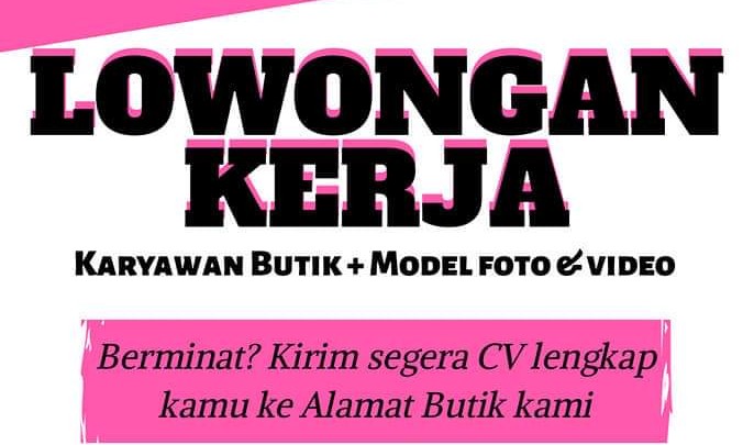 Detail Lowongan Kerja Foto Model Nomer 39