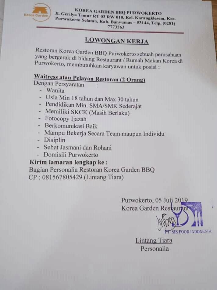 Detail Lowongan Kerja Rumah Makan Jakarta Barat Nomer 37