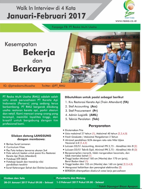 Detail Lowongan Kerja Rumah Makan Purwokerto 2019 Nomer 18