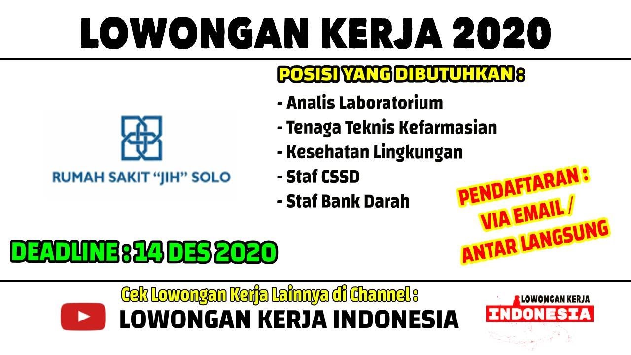 Detail Lowongan Kerja Rumah Sakit Jih Solo Nomer 12