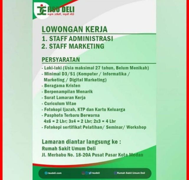 Detail Lowongan Kerja Rumah Sakit Madani Medan Nomer 37