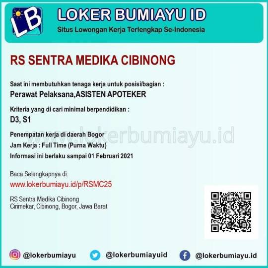 Detail Lowongan Kerja Rumah Sakit Sentra Medika Cibinong Nomer 19