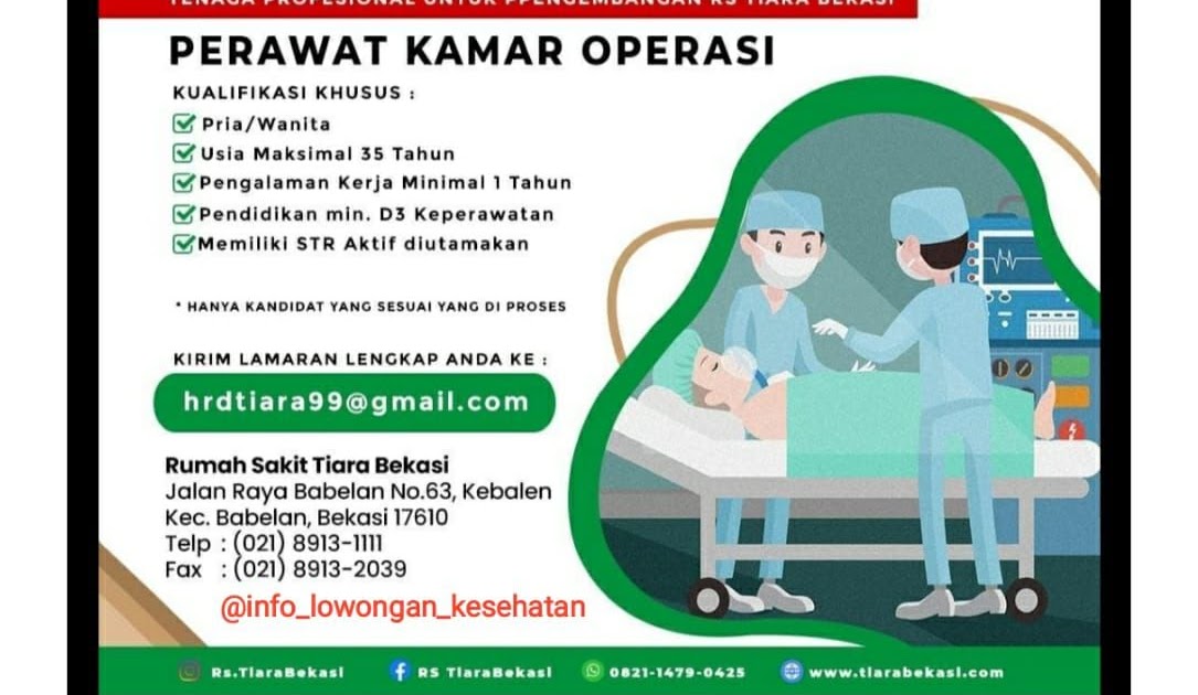 Detail Lowongan Kerja Rumah Sakit Tiara Bekasi Nomer 27