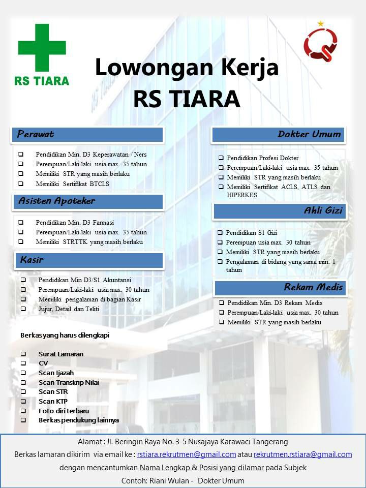 Detail Lowongan Kerja Rumah Sakit Tiara Bekasi Nomer 6